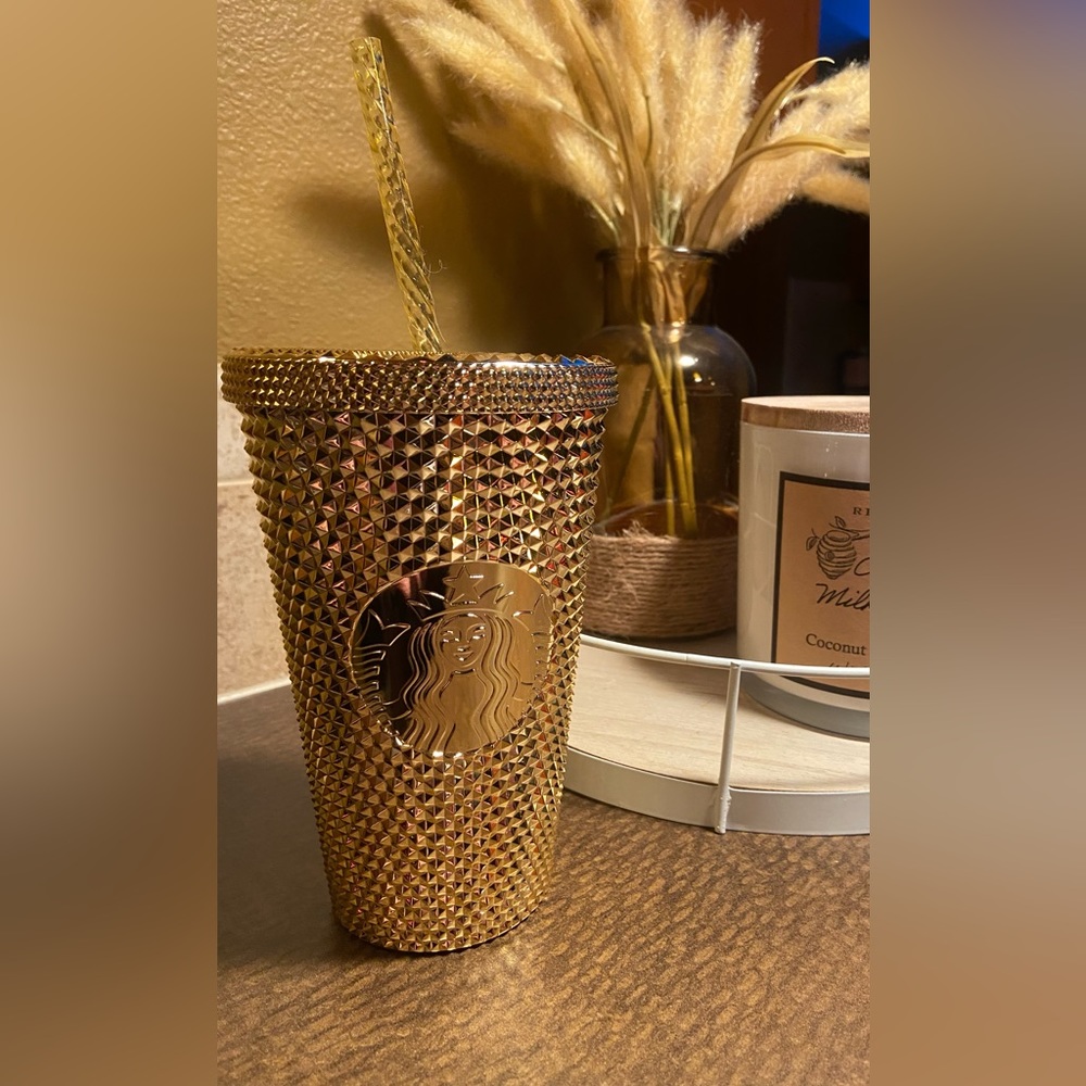 Starbucks Gold Cold Cup Tumbler